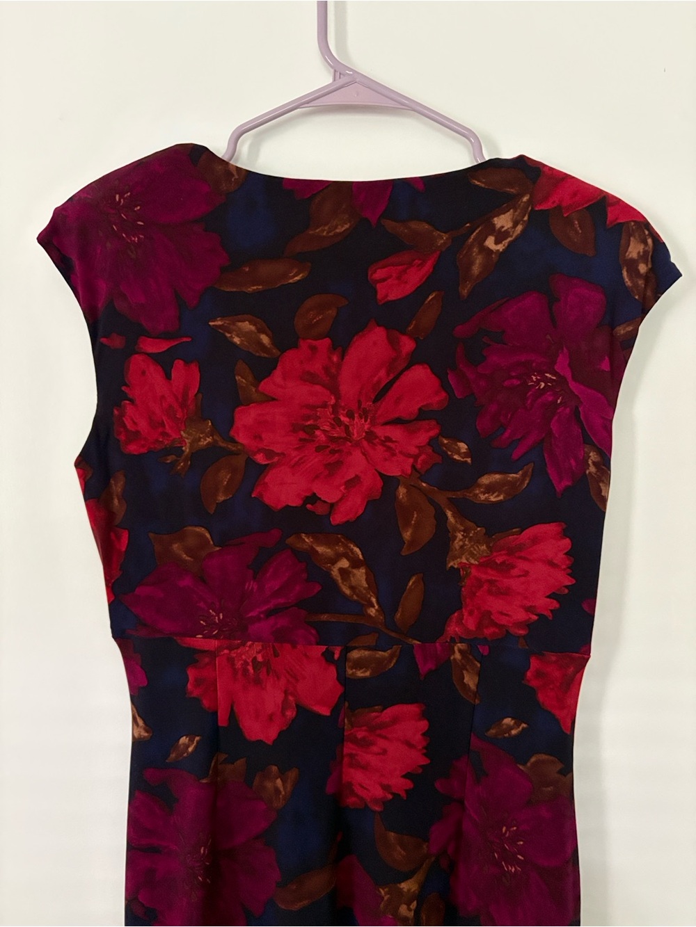 Lauren Ralph Lauren Red Floral Midi Dress - Picture 6 of 12